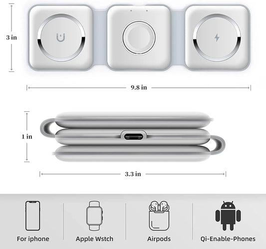 3 in 1 wireless charger - Luxoras