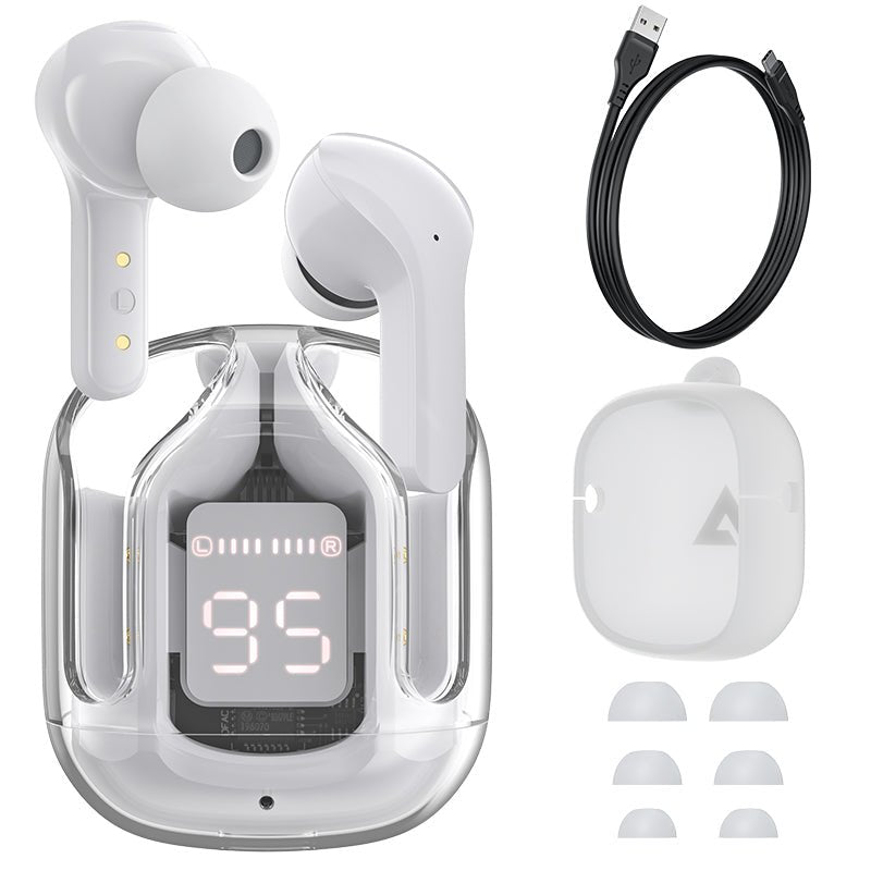 T6 Crystal Wireless Earphones - Luxoras